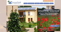 Desktop Screenshot of ferienpark-templin.de